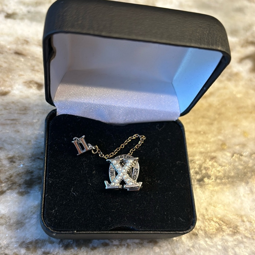 Chi Omega sorority pin